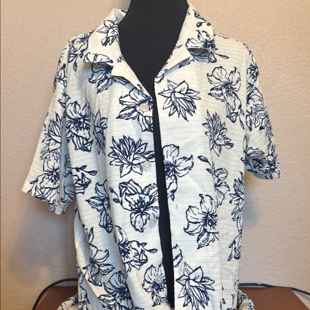 Floral Print Men's Shirt